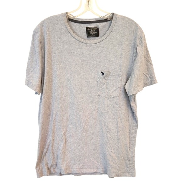 Vintage Abercrombie & Fitch Men's Heathered Blue T-Shirt L - Picture 1 of 4